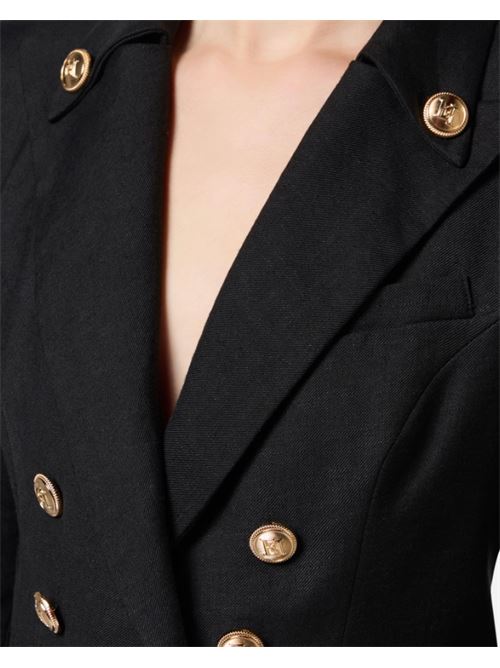 JACKET WITH LOGOED BUTTONS ELISABETTA FRANCHI | GI16252E2110 NERO